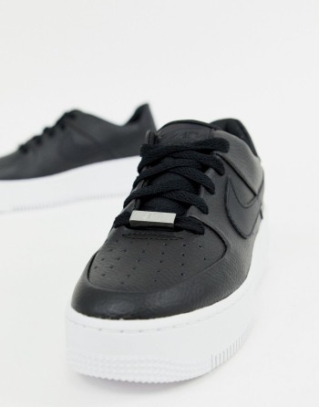 Nike Air Force 1 Sage Low Crne - Ženske Tenisice | 07916UFLX